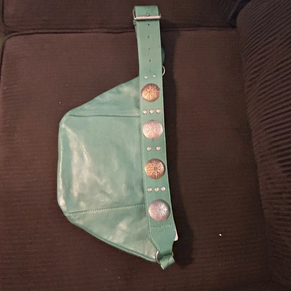 NWT Free People Emerald Green Wilder Embellished Sling Bag - Picture 3 of 4